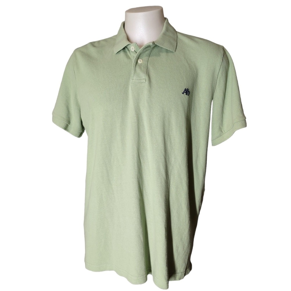 Aeropostale Polo Shirt Mens 2XL Norm Core Sage Green Short Sleeve A87 Logo Pique